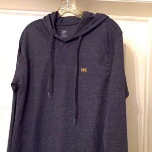 NWT Men’s  Lee lightweight blue hoodie